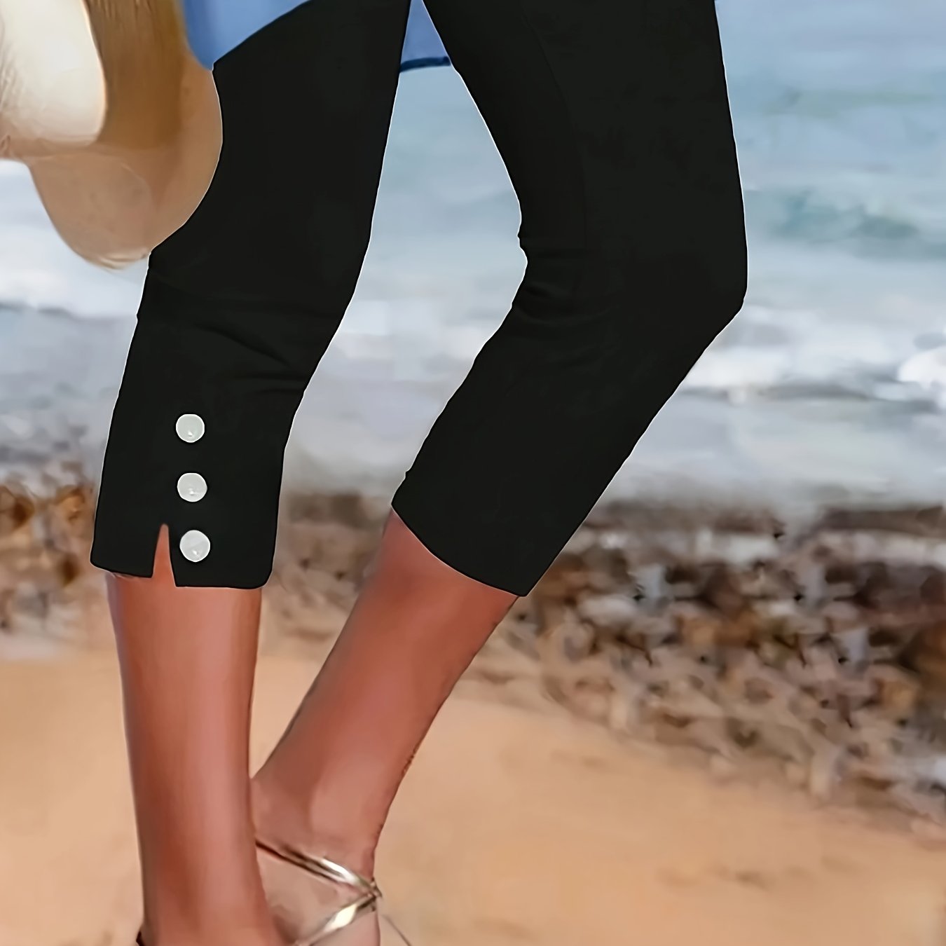 Clara Polished Stretch Capri